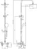 Душевая стойка Aquanet Passion AF300-72-R-B чёрная матовая фото 2