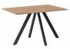 Стол Woodville Keon 619929 дуб табачный, черный 118(141.8)x78x75