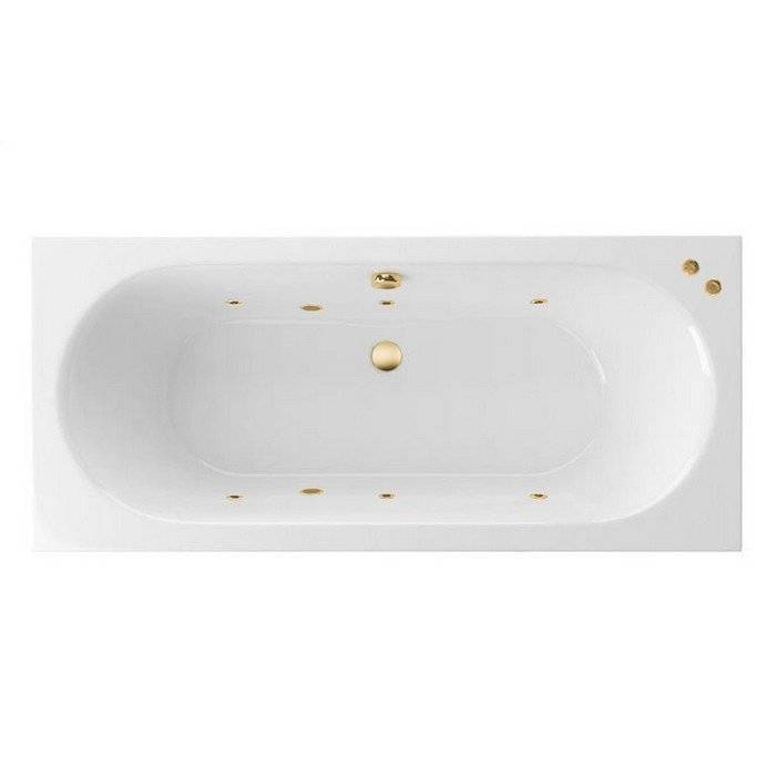 Акриловая ванна Excellent Oceana Slim SOFT WAEX.OCE16S.SOFT.GL 160x75 золото