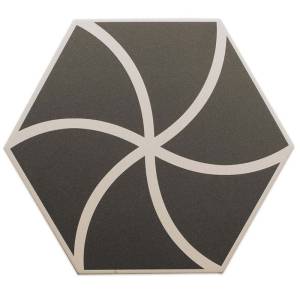 Керамогранит Dna Tiles Fancy 127011 Waves Graphite 20x23