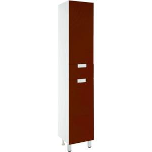 Шкаф-пенал Bellezza Пегас 35 R, с бельевой корзиной, красный