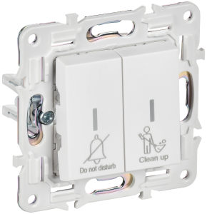 Выключатель 2-клавишный IEK Skandy SK-V20-2-10-K01 арктический белый