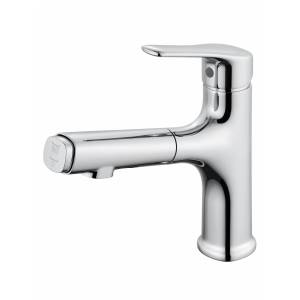 Смеситель для раковины Wonzon & Woghand WW-AE4151-CR с выдвижным изливом, хром