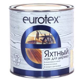 Лак яхтный алкидно-уретановый EUROTEX глянцевый 0.75 л