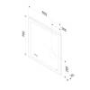 Зеркало AM.PM Gem 65 с LED-подсветкой, часами и косметическим зеркалом фото 12