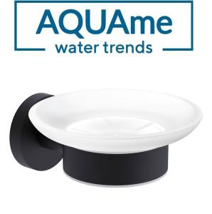 Мыльница AQUAme Trento AQM7211MB белый, черный