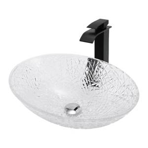 Раковина накладная Abber Glas AK2303 стеклянная прозрачная