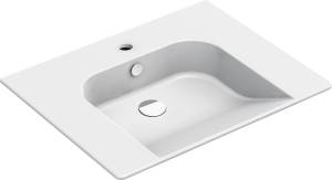 Раковина GSI Community 7633111 белый глянцевый, 70x55