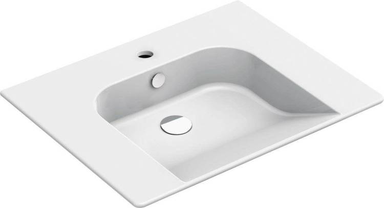 Раковина GSI Community 7633111 белый глянцевый, 70x55