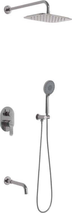 Душевой комплект Berges Ventas 3O 073009 С ВНУТРЕННЕЙ ЧАСТЬЮ, хром
