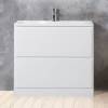 Тумба с раковиной BelBagno Albano 80 напольная, bianco lucido