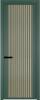 Межкомнатная дверь Profil Doors 3 AGP цвет профиля Зеленый воск, стекло безопасное 6 мм мору золото 600x2000