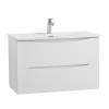Тумба с раковиной BelBagno MARINO-CER-MINI 70 подвесная, Bianco Lucido фото 2