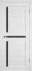 Межкомнатная дверь Владимирская Фабрика Дверей Atum 16 Snow стекло Black Gloss 800x2000