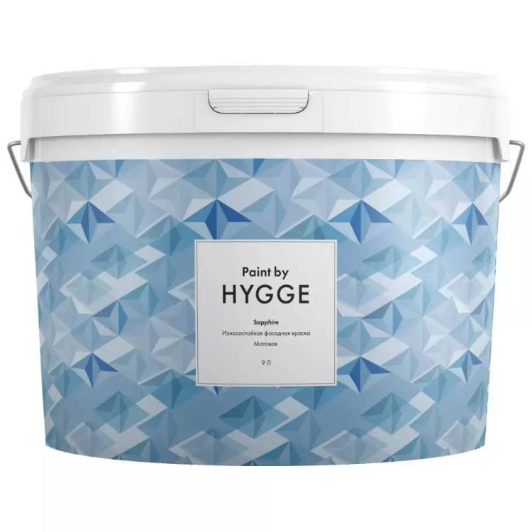 Краска фасадная Hygge Sapphire износостойкая база C 9 л