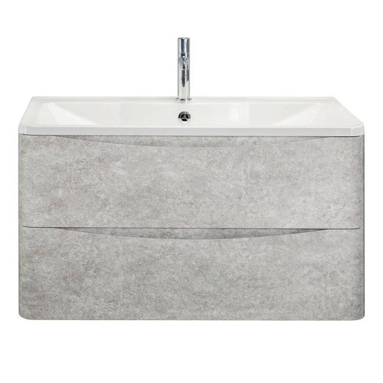 Тумба с раковиной BelBagno Albano 100 подвесная, cemento verona grigio