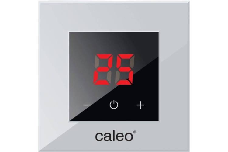 Терморегулятор Caleo NOVA УП-00000355 встраиваемый цифровой, 3.5 кВт, серебристый