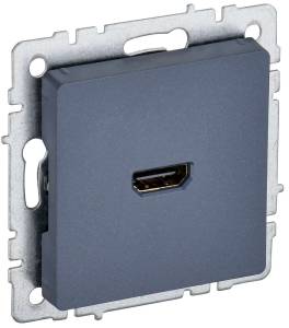 Розетка HDMI IEK Brite BR-H10-K35 маренго