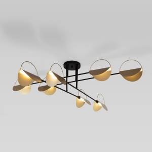 Потолочный светильник Eurosvet Grazia 70148/8 черный/золото Smart