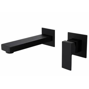 Смеситель для раковины Abber Daheim AF8212B встраиваемый, черный матовый