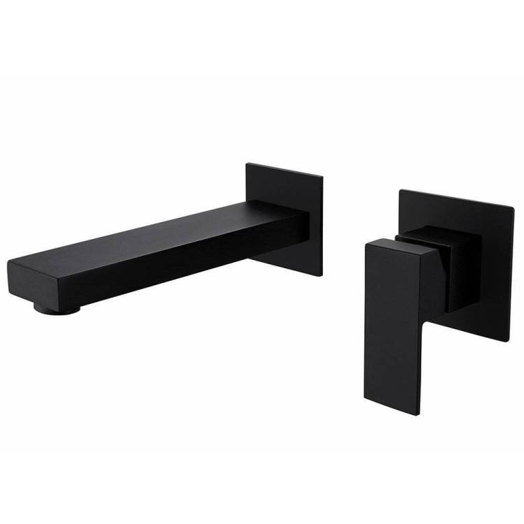 Смеситель для раковины Abber Daheim AF8212B встраиваемый, черный матовый