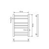 Полотенцесушитель водяной Comfysan Pioli-K 014162 W-6 60/40 черный матовый фото 3