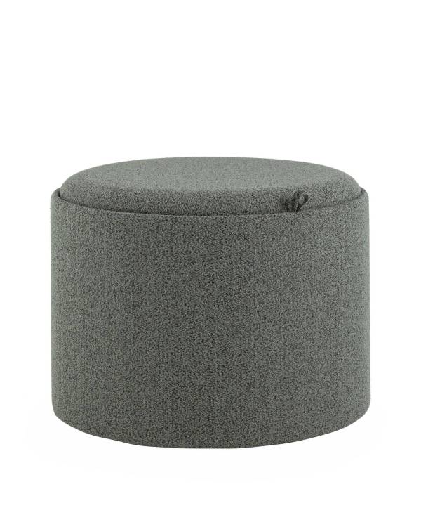 Пуф Stool Group Хюгге L 19B260LXL YX1878-13 темно-серый, букле, с ящиком