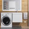 Тумба под раковину Uperwood Magenta 5930205153 под стиральную машину, подвесная, выдвижной ящик, белая, 60 см фото 4