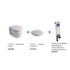Комплект Чаша для унитаза подвесного Ideal Standard Connect E803501 + Крышка-сиденье Ideal Standard Connect E712701 с микролифтом, петли хром + Система инсталляции для унитазов Ideal Standard Prosys Eco Frame M W220101 фото 2