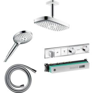 Душевой комплект Hansgrohe Raindance Select E 300 (2 jet) 27384400 + 26530400 + 28272000 + 15355400 + 15310180