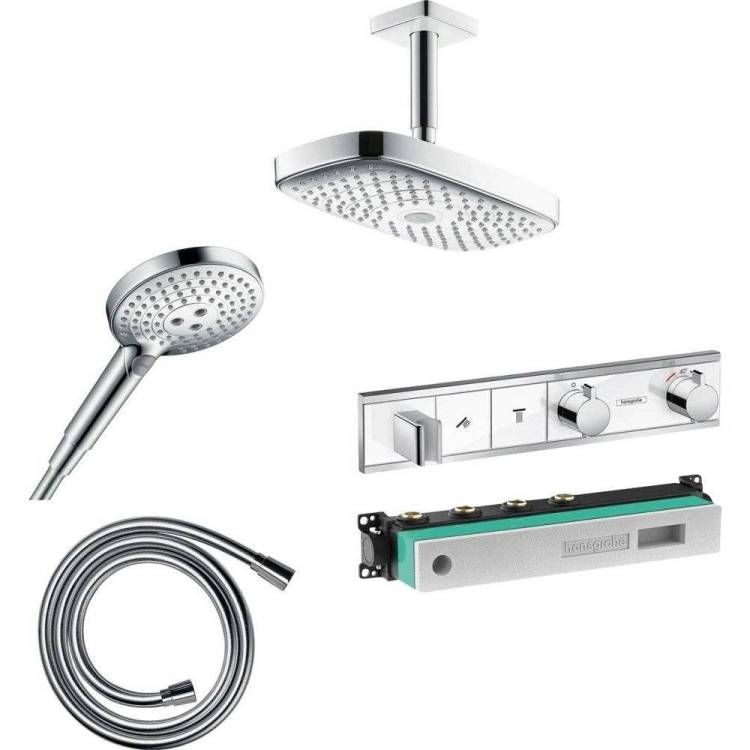Душевой комплект Hansgrohe Raindance Select E 300 (2 jet) 27384400 + 26530400 + 28272000 + 15355400 + 15310180