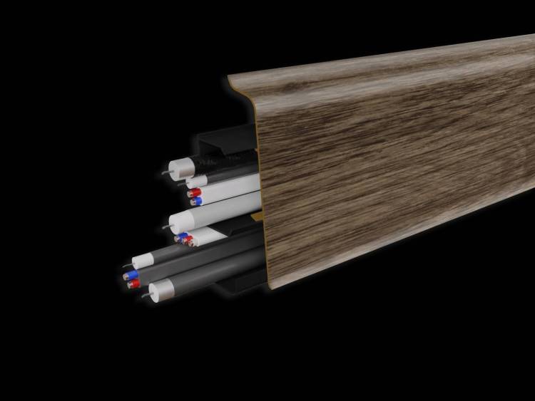 Плинтус Bonkeel Барк 7040 Дуб Белгородский 2200x70x23
