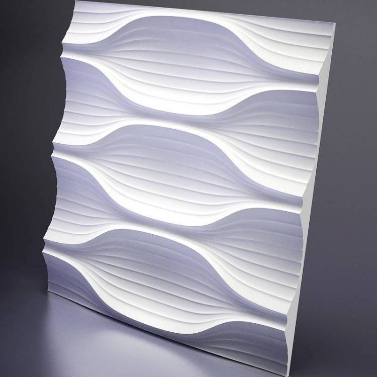 Гипсовая 3D панель Artpole Blade M-0010 600x600