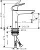 Смеситель для раковины Hansgrohe Logis Fine 110 71253000 фото 3