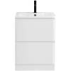 Тумба с раковиной Belbagno Albano ALBANO-700-2C-PIA-BL 70x45x81 Bianco Lucido напольная с двумя выкатными ящиками