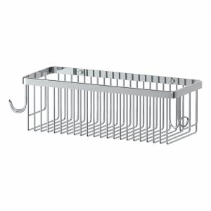 Полка Artwelle Universell 4134 с крючками, 30 см, хром