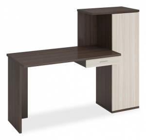 Стол письменный Merdes Домино Lite MER_SKL-PRYAM120-SHK-SHK-CH