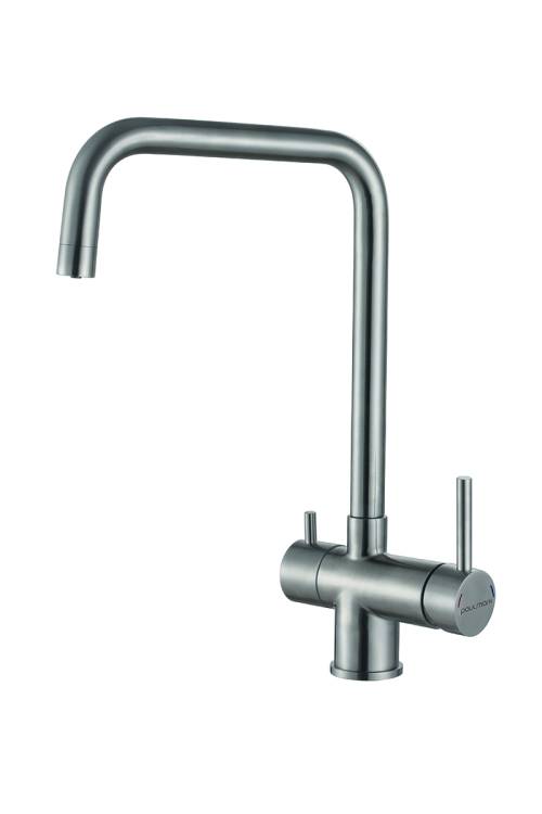 Смеситель для кухни Paulmark Wetter We213030-BS брашированная сталь