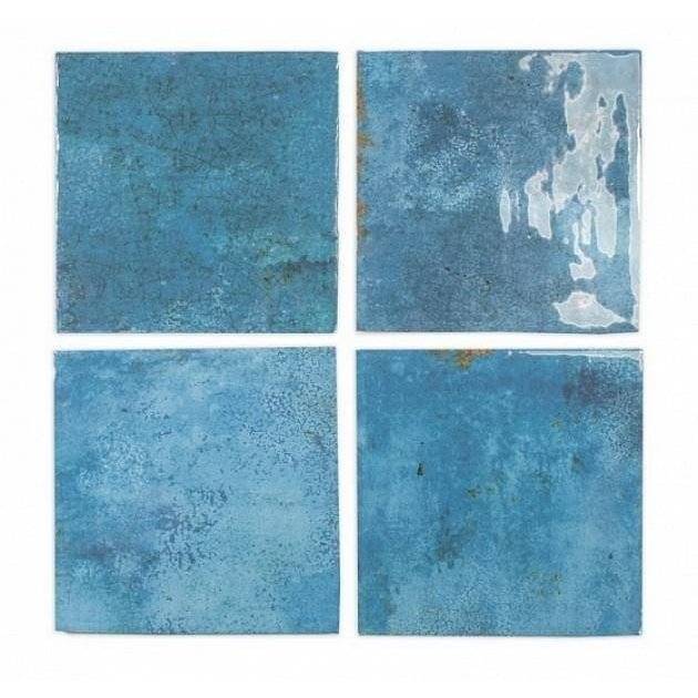 Керамическая плитка Dna Tiles Enamel 123077 Square Ocean 12.5x12.5