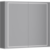 Зеркало-шкаф Aqwella Simplex SLX0408 с подсветкой, белый, 80x15.5