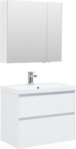 Мебель для ванной Aquanet Гласс 80 240465 белый, 1410x800x450