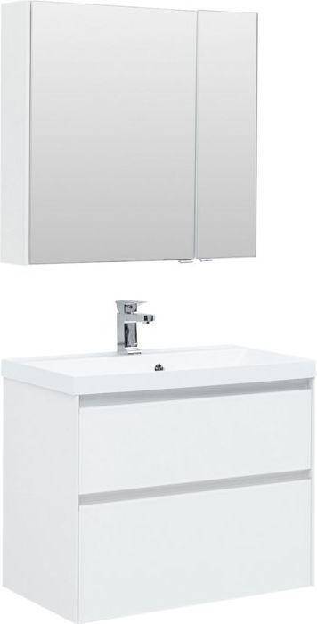 Мебель для ванной Aquanet Гласс 80 240465 белый, 1410x800x450
