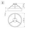 Подвесной светодиодный светильник Arlight SP-Tor-Ring-Hang-R600-42W Warm3000 023395(1) фото 3