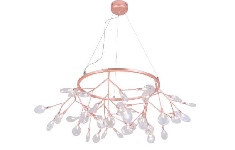 Подвесной светильник Crystal Lux Evita SP45 D COPPER/TRANSPARENT