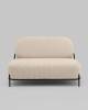 Диван Stool Group Стоун vd-dv-stone-cl-bone молочный, велюр рельефный фото 3