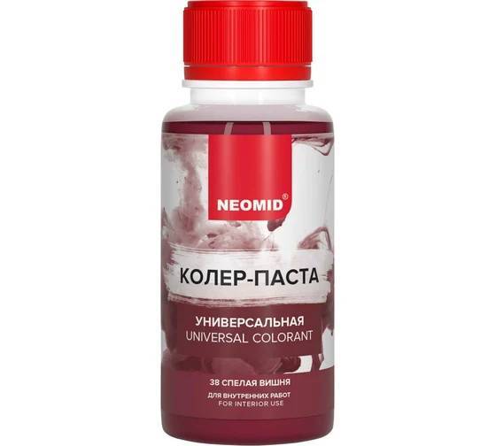 Колер-паста универсальная Neomid 38 Спелая вишня 100 мл