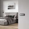 Выключатель 1-клавишный Werkel W1110165 серебряный матовый фото 3