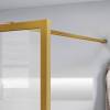 Душевая перегородка Vincea Walk-In HC Art VSW-1HC800CFBG 800x2000, профиль брашированное золото, стекло прозрачное/рифленое фото 2