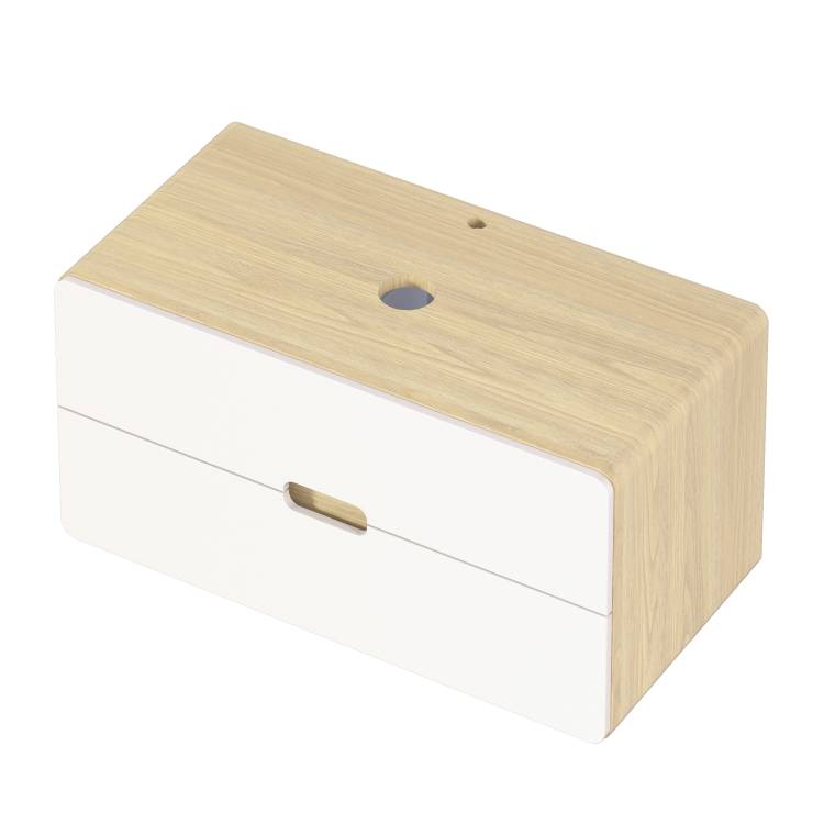 Тумба под раковину 1MarKa Vortex  Ц0000033060 орех лучистый солнечный, супермат айс, 100x50x50