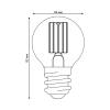 Лампа светодиодная Uniel E27 4W 4000K прозрачная LED-G45-4W/4000K/E27/CL GLY01TR фото 2